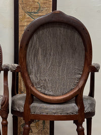 A Pair of Late 18th Century Beech Frame Armchairs in the manner of John Linnell (1729 - 1796)