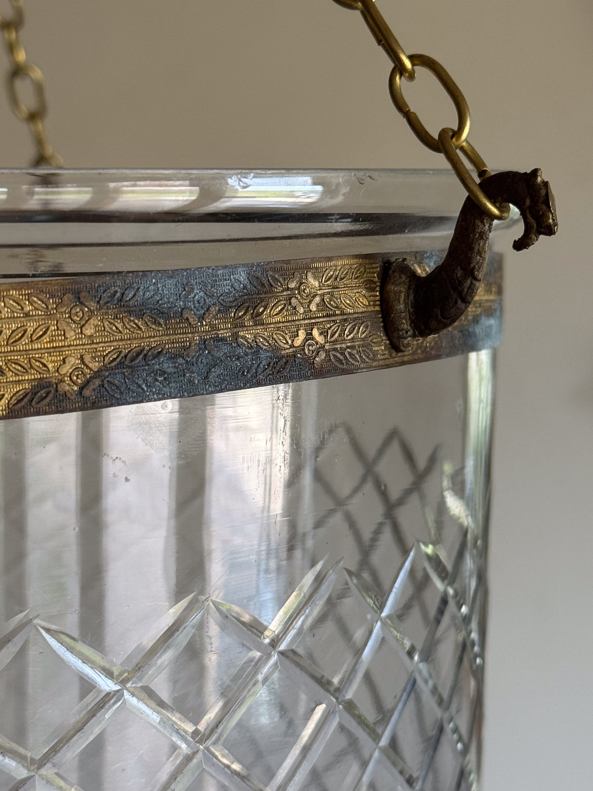 A 19th Century Glass Hundi Lantern
