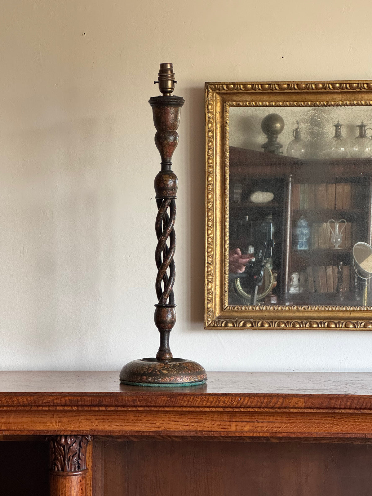 A Late 19th Century Kashmiri Twist Lamp