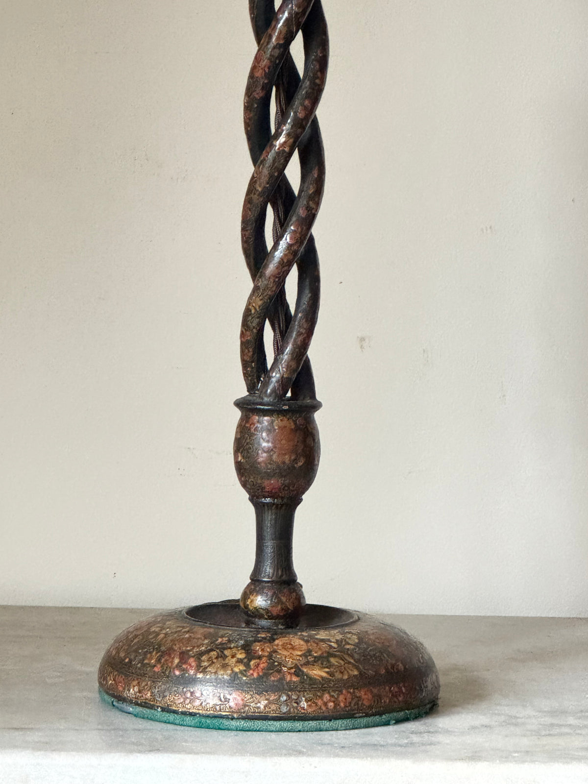 A Late 19th Century Kashmiri Twist Lamp