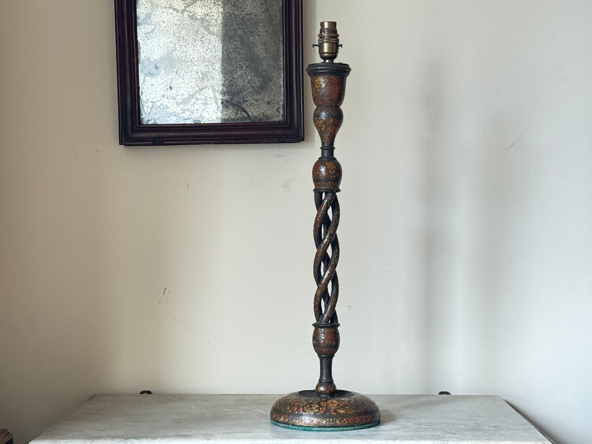 A Late 19th Century Kashmiri Twist Lamp