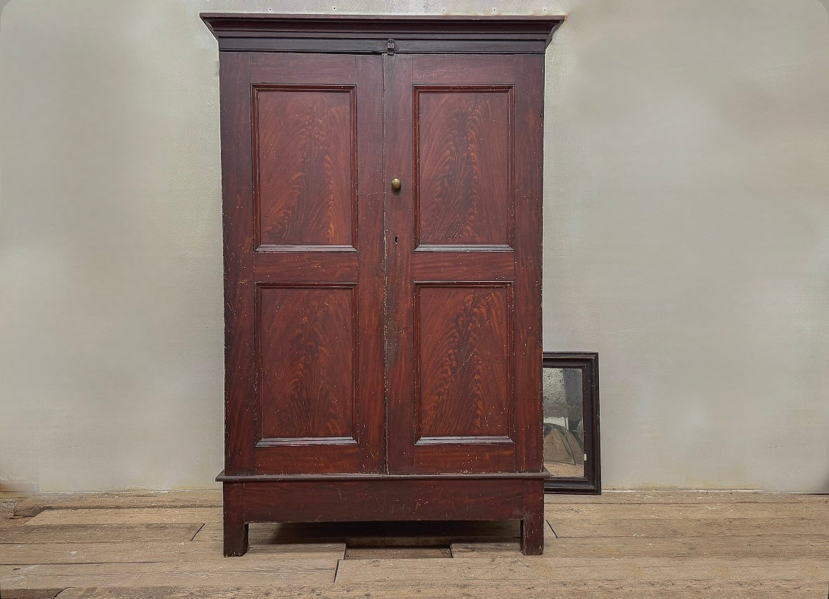 A 19th Century Irish Scumbled Pine Cupboard