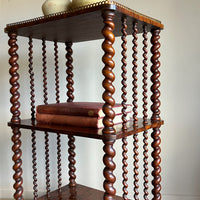 A William IV Burr Walnut Etageré