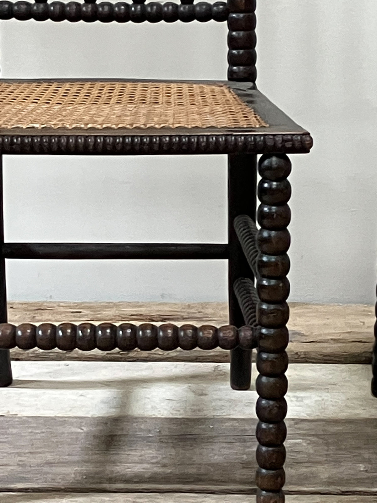 Late 19th Century High Backed Bobbin Chairs