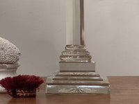 A Late 19th Century Cut Glass Lamp Base