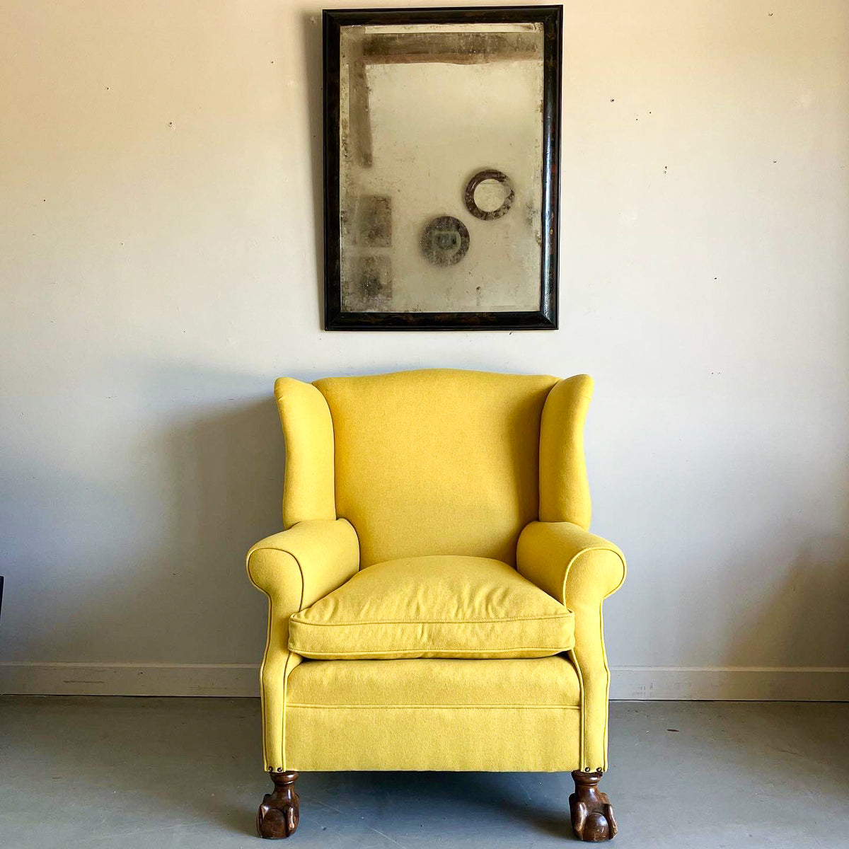 An Early 20th Century Wingback Armchair