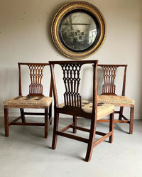 An Exceptional Set of Eight Chippendale Period Dining Chairs