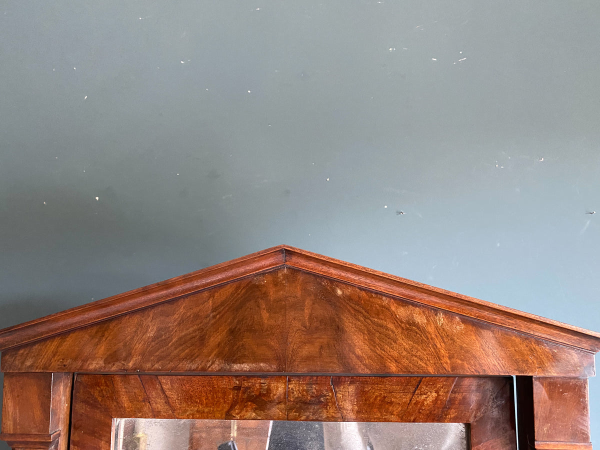 George III Pedimented Dressing Mirror