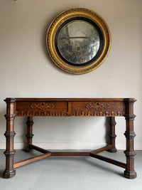 Late 19th Century Gothic Revival Oak Desk
