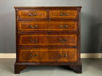 George III Walnut Inlaid Chest of Drawers