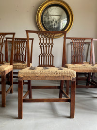 An Exceptional Set of Eight Chippendale Period Dining Chairs