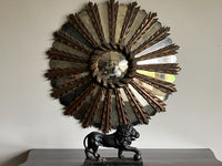 An Early 20th Century Giltwood Sunburst Mirror