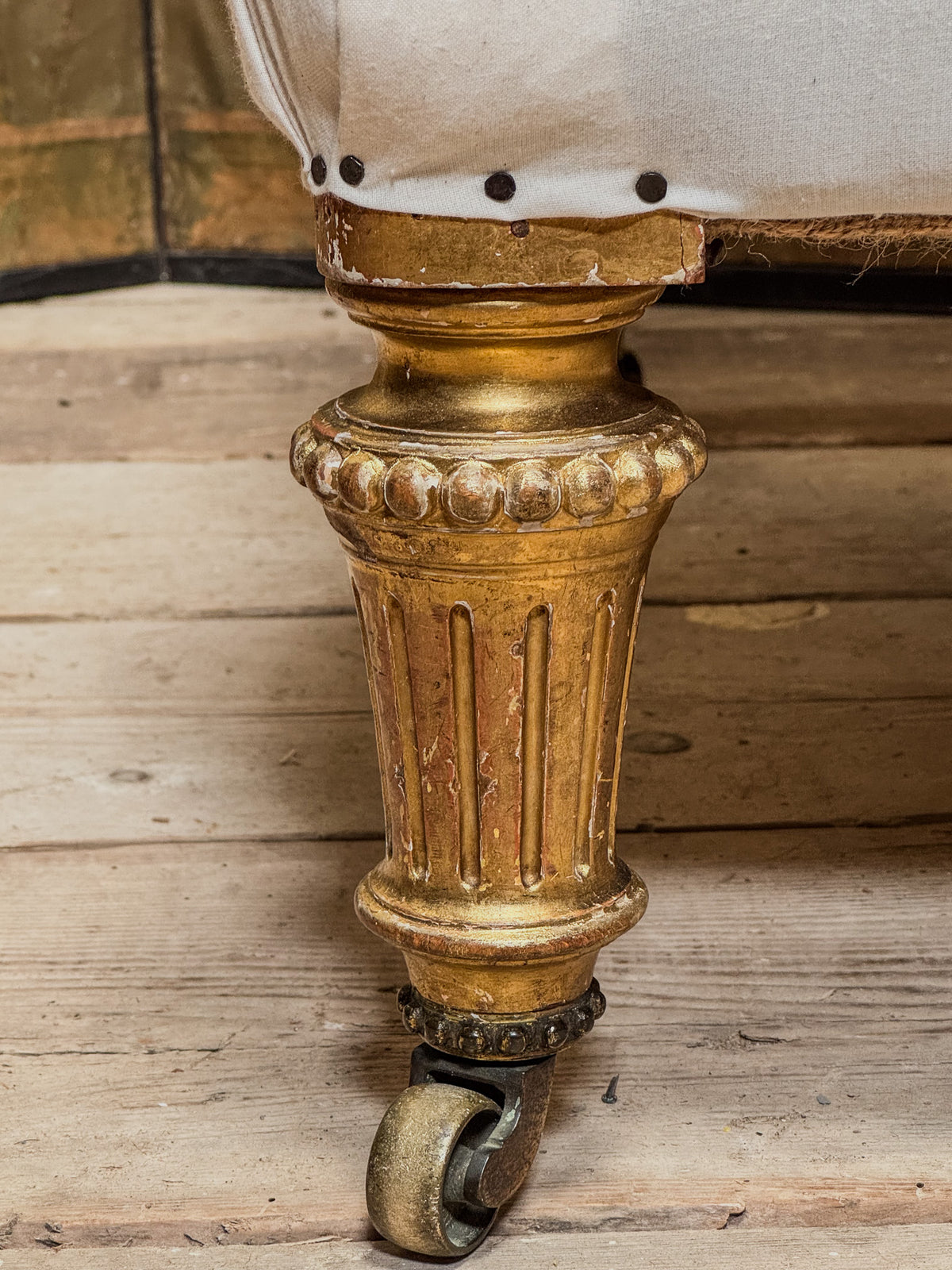 A Mid 19th Century Giltwood Armchair
