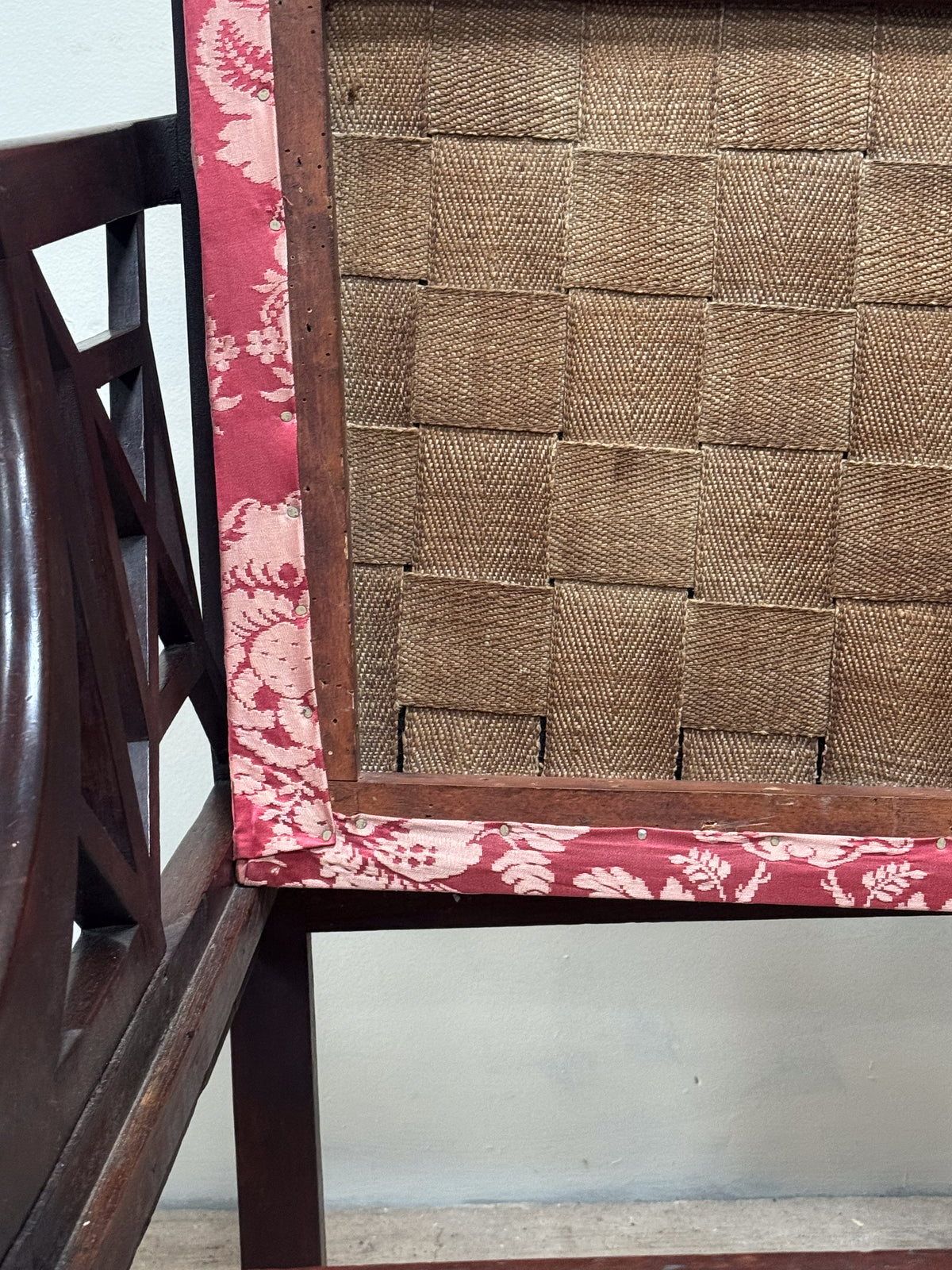 A Late 19th Century Mahogany Chippendale Style Cockpen Armchair