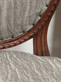 A Pair of Late 18th Century Beech Frame Armchairs in the manner of John Linnell (1729 - 1796)