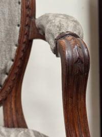 A Pair of Late 18th Century Beech Frame Armchairs in the manner of John Linnell (1729 - 1796)