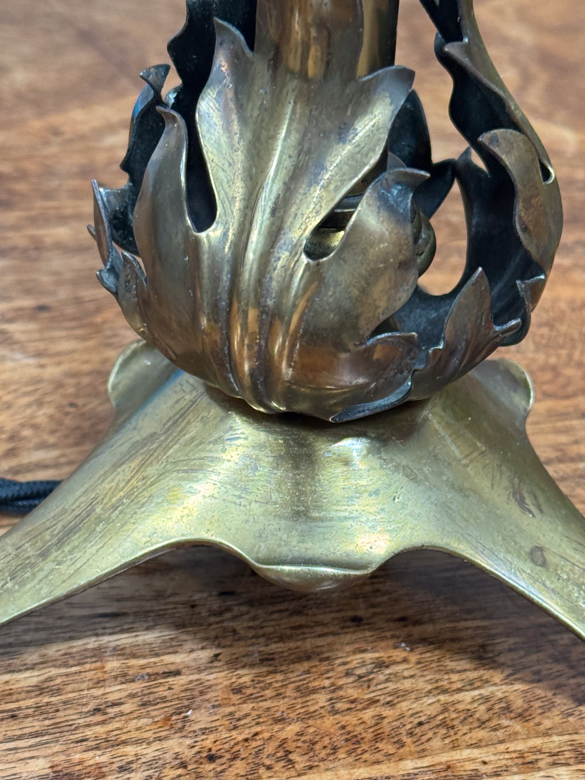 An Early 20th Century Brass Lamp