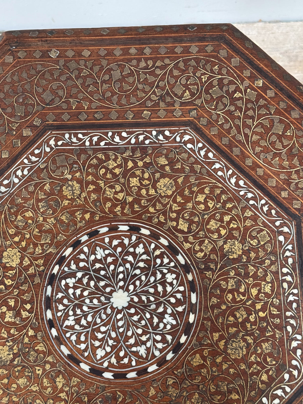 A Superb 19th Century Indian Inlaid Table