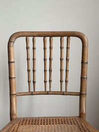 A Pair of Regency Faux Bamboo Chairs