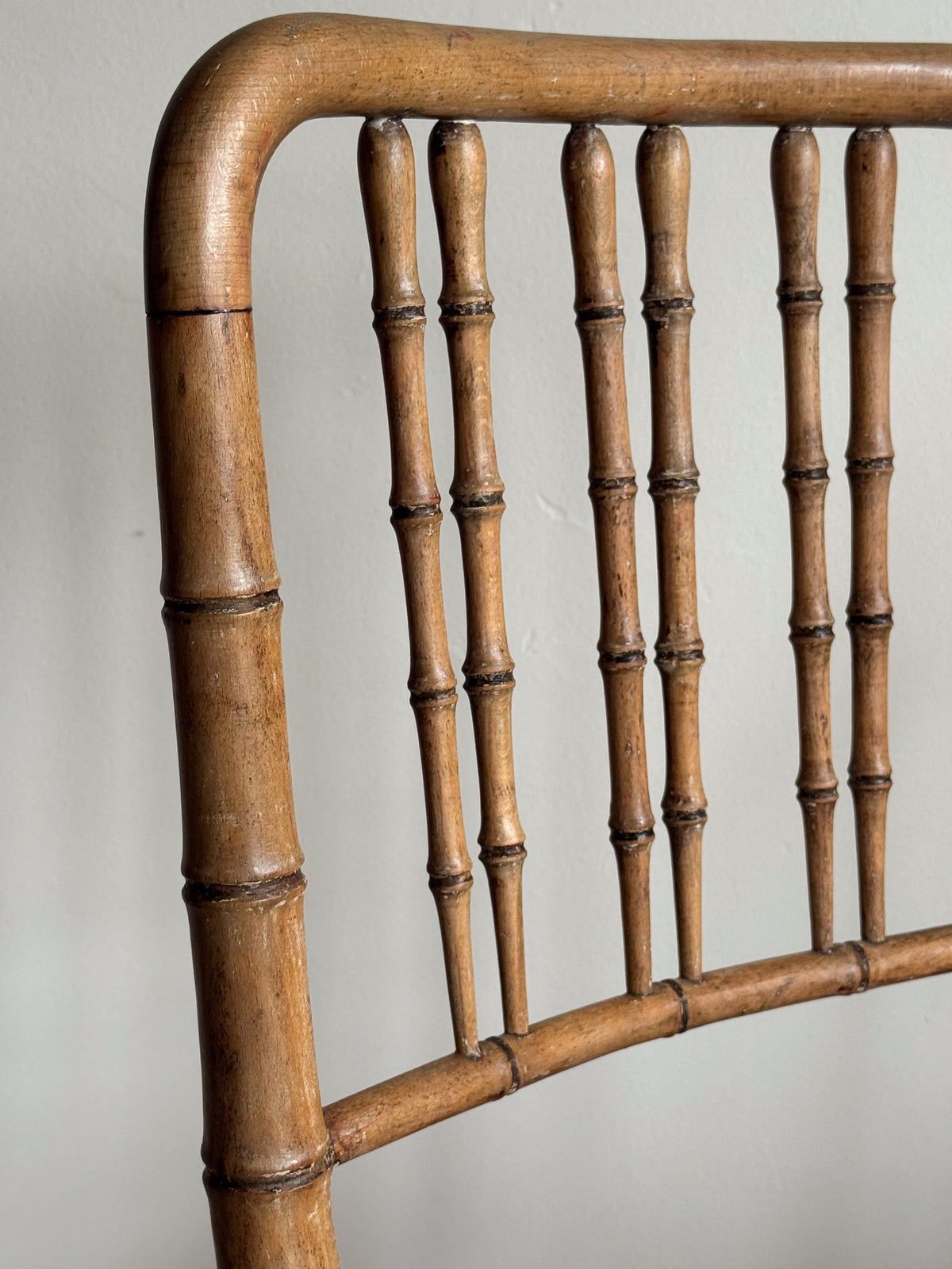 A Pair of Regency Faux Bamboo Chairs