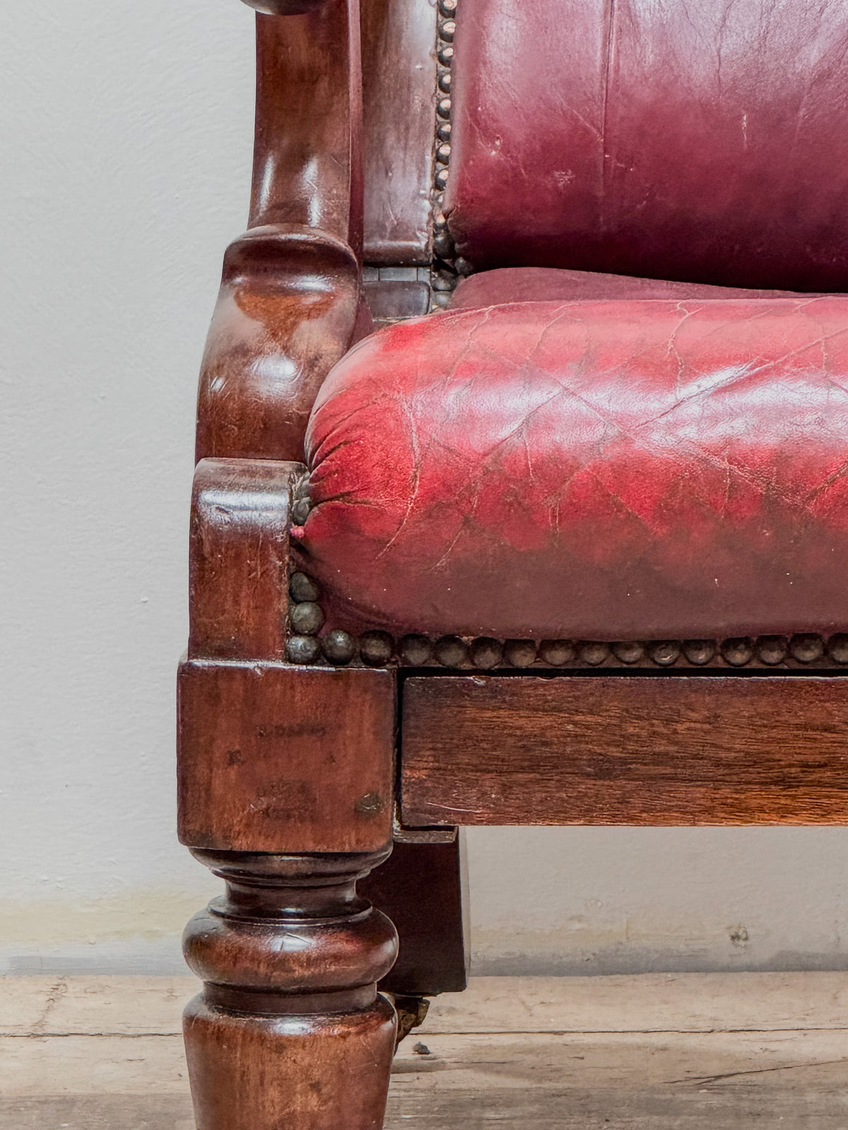 A George IV Mahogany Reclining Chair by Robert Daws