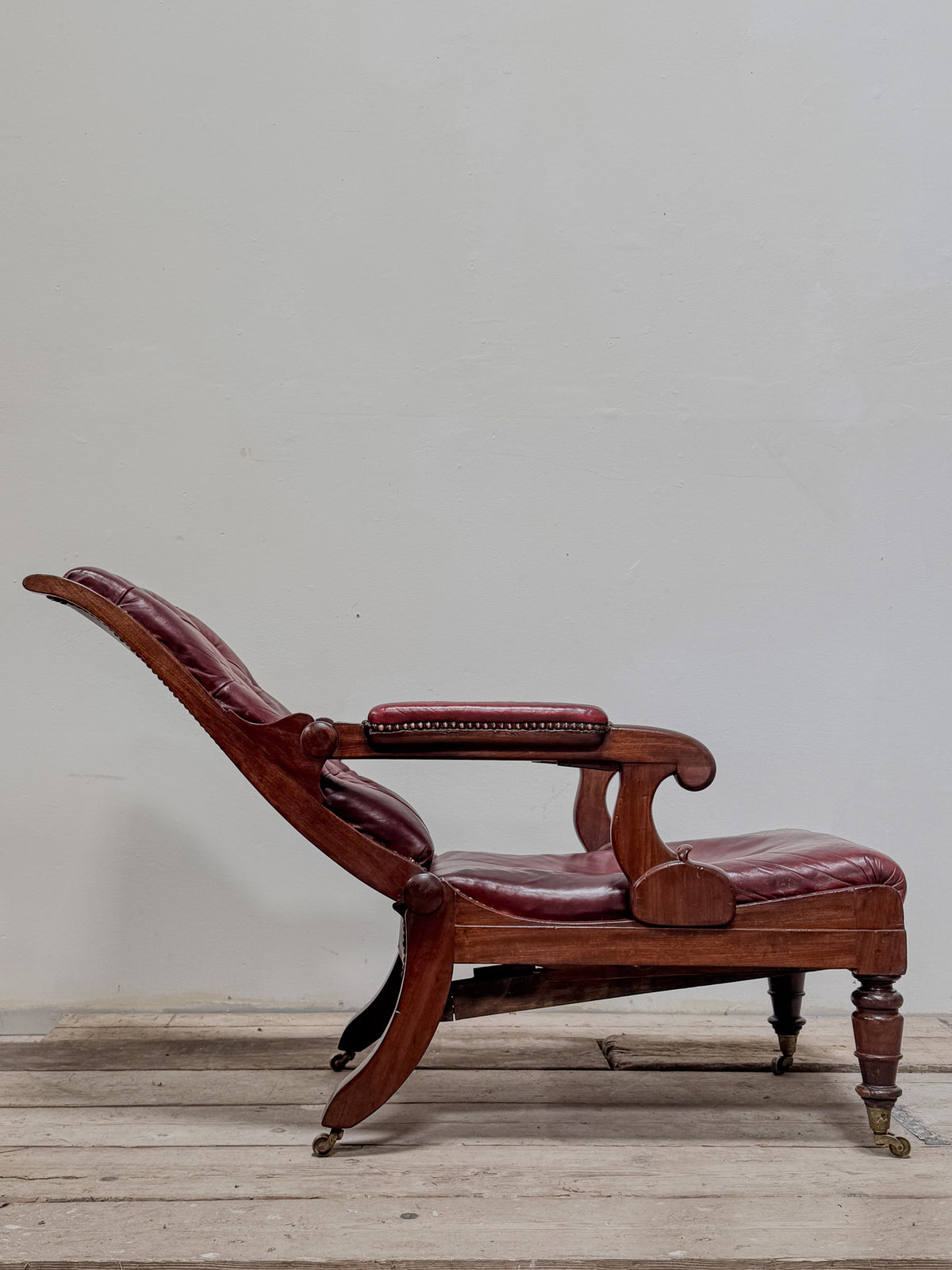 A George IV Mahogany Reclining Chair by Robert Daws