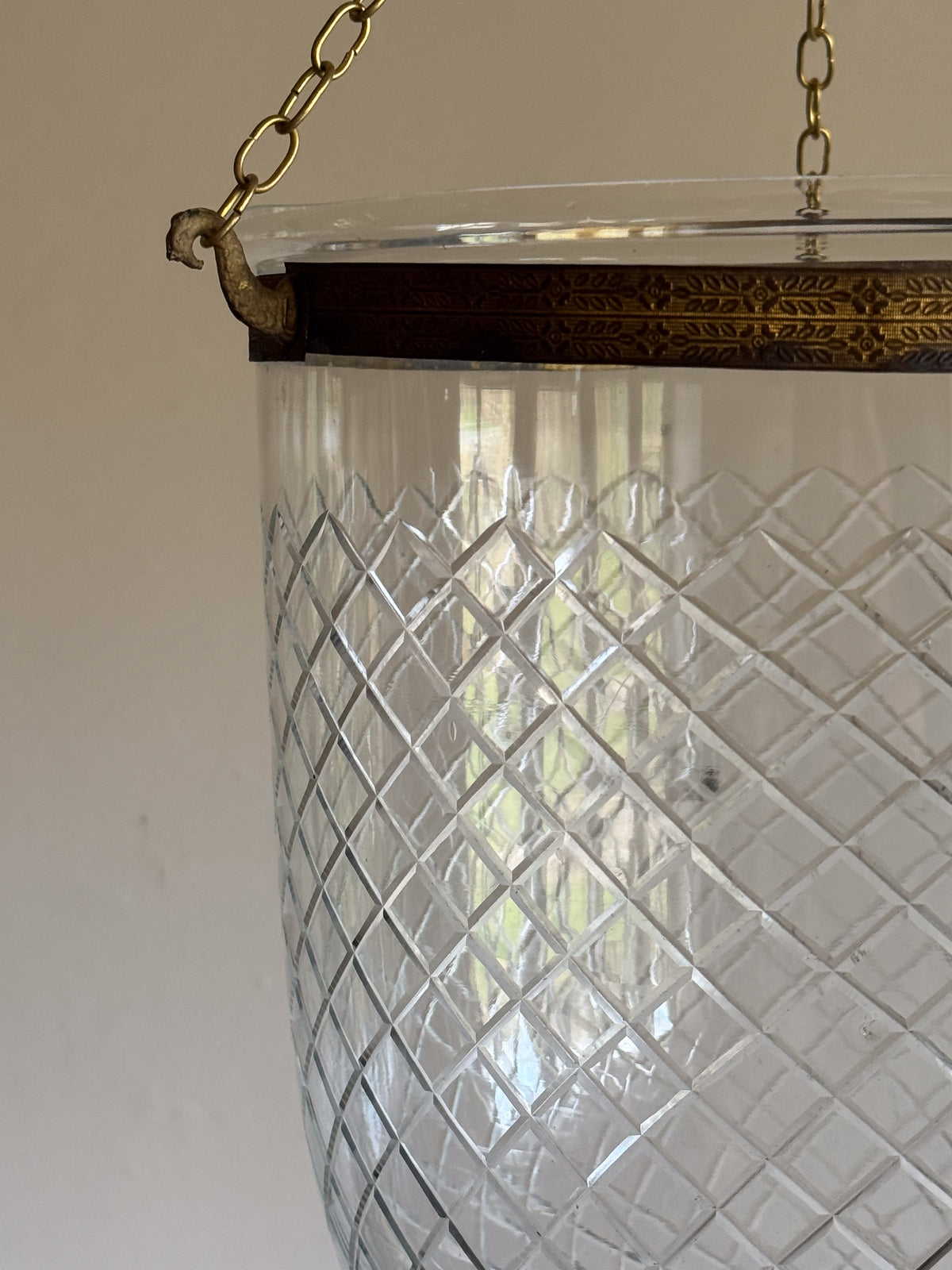 A 19th Century Glass Hundi Lantern