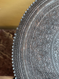 A Mid 19th Century Anglo Indian Ebony Carved Table