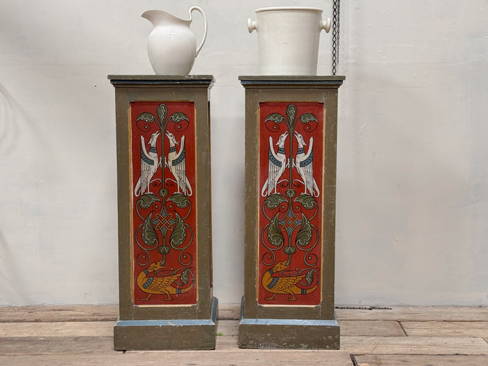 A Pair of Early 20th Century Plinths in the manner of William Burges