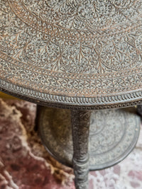 A Mid 19th Century Anglo Indian Ebony Tiered Table