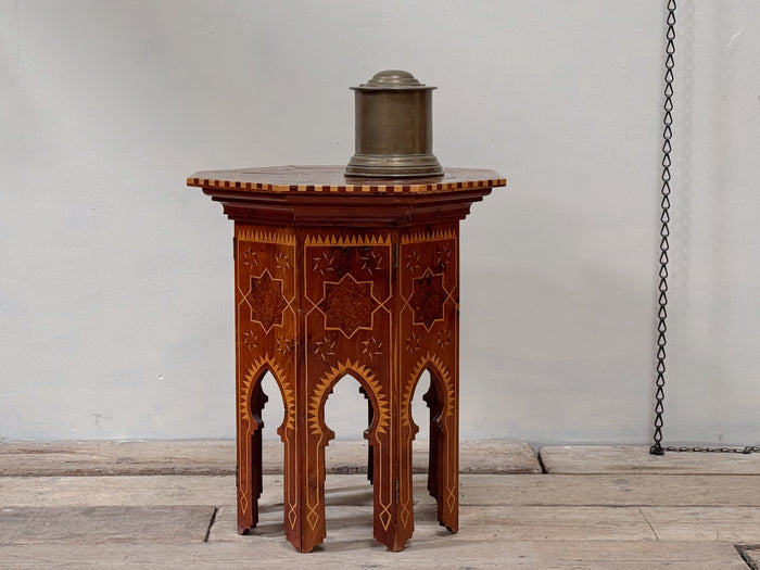 A Late 19th Century Olive Wood Levantine Table