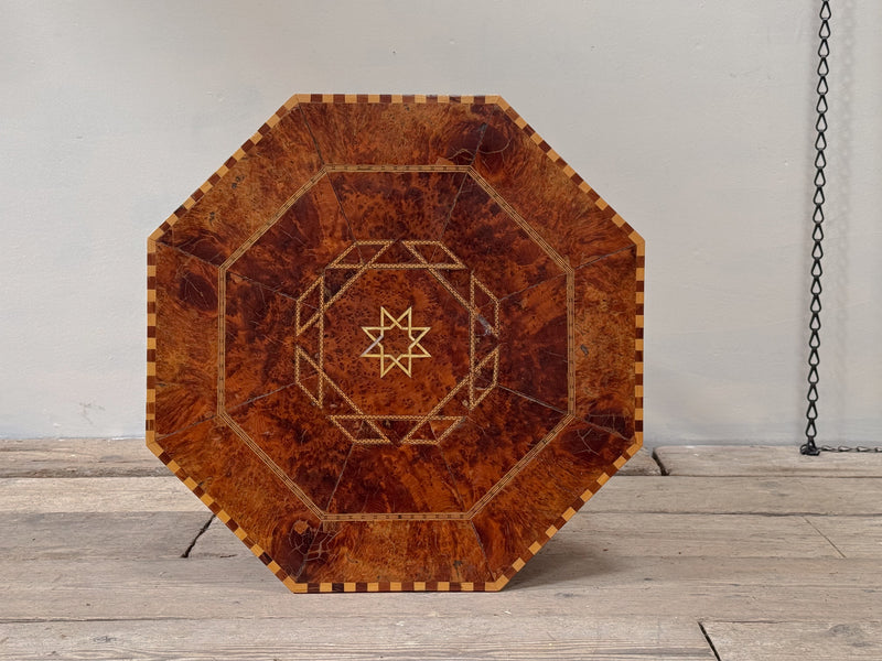 A Late 19th Century Olive Wood Levantine Table
