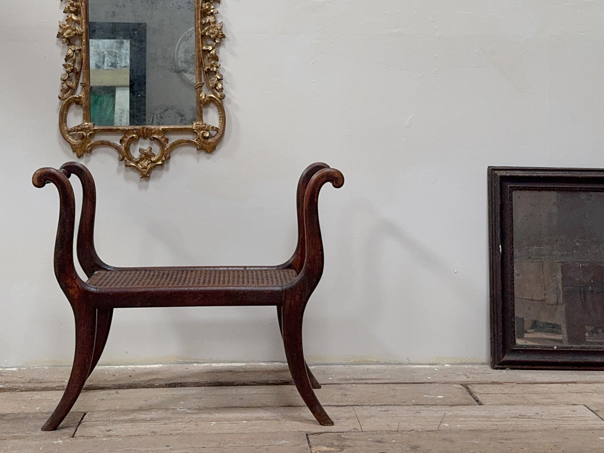 A Regency Simulated Rosewood Window Seat