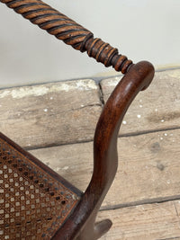 A Regency Simulated Rosewood Window Seat