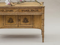 A Late Regency Faux Bamboo Painted Cabinet