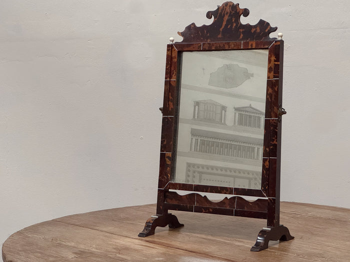 A Late 19th Century Tortoiseshell Dressing Mirror