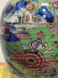 An 18th Century Clobbered Vase Lamp
