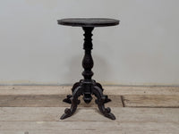 A Mid 19th Century Anglo Indian Ebony Carved Table