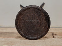 A Mid 19th Century Anglo Indian Ebony Carved Table