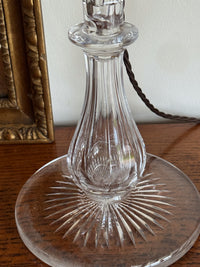A Late 19th Century Cut Glass Lamp