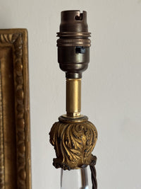 A Late 19th Century Cut Glass Lamp