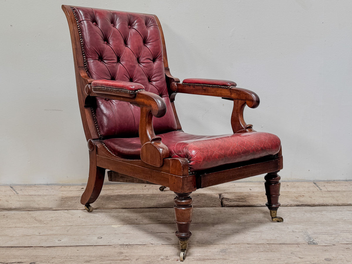 A George IV Mahogany Reclining Chair by Robert Daws