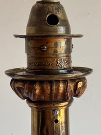 A 19th Century Brass Palmer & Co. Lamp