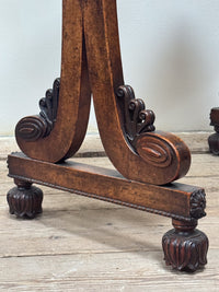 A Regency Pollard Oak Writing Table