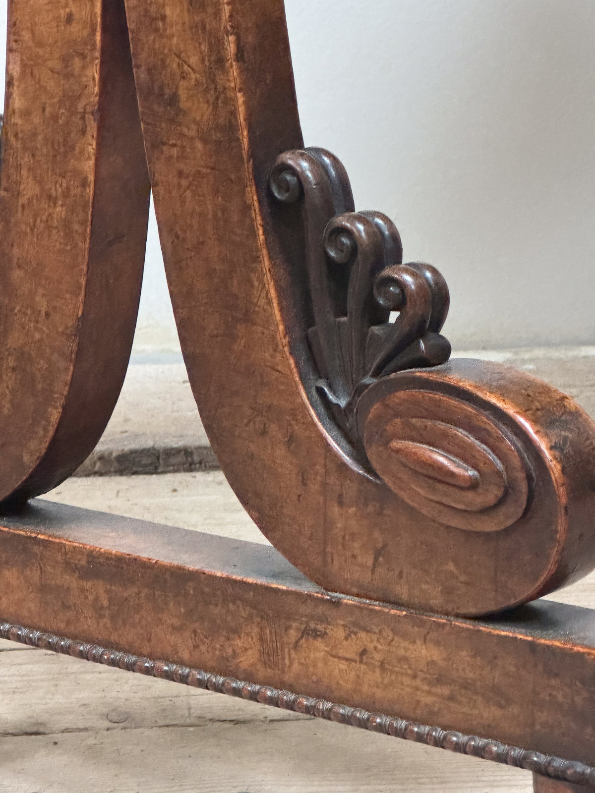 A Regency Pollard Oak Writing Table