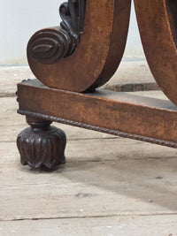 A Regency Pollard Oak Writing Table