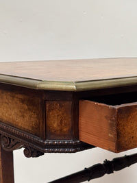 A Regency Pollard Oak Writing Table