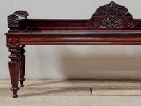 An Irish Regency Mahogany Hall Bench