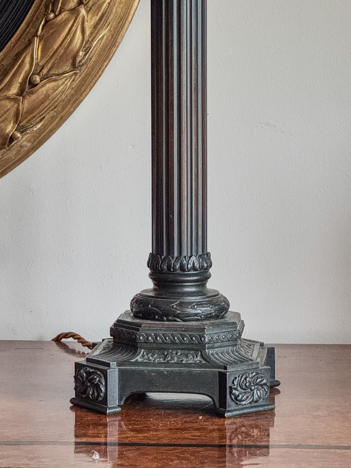 A Regency Bronze Lamp