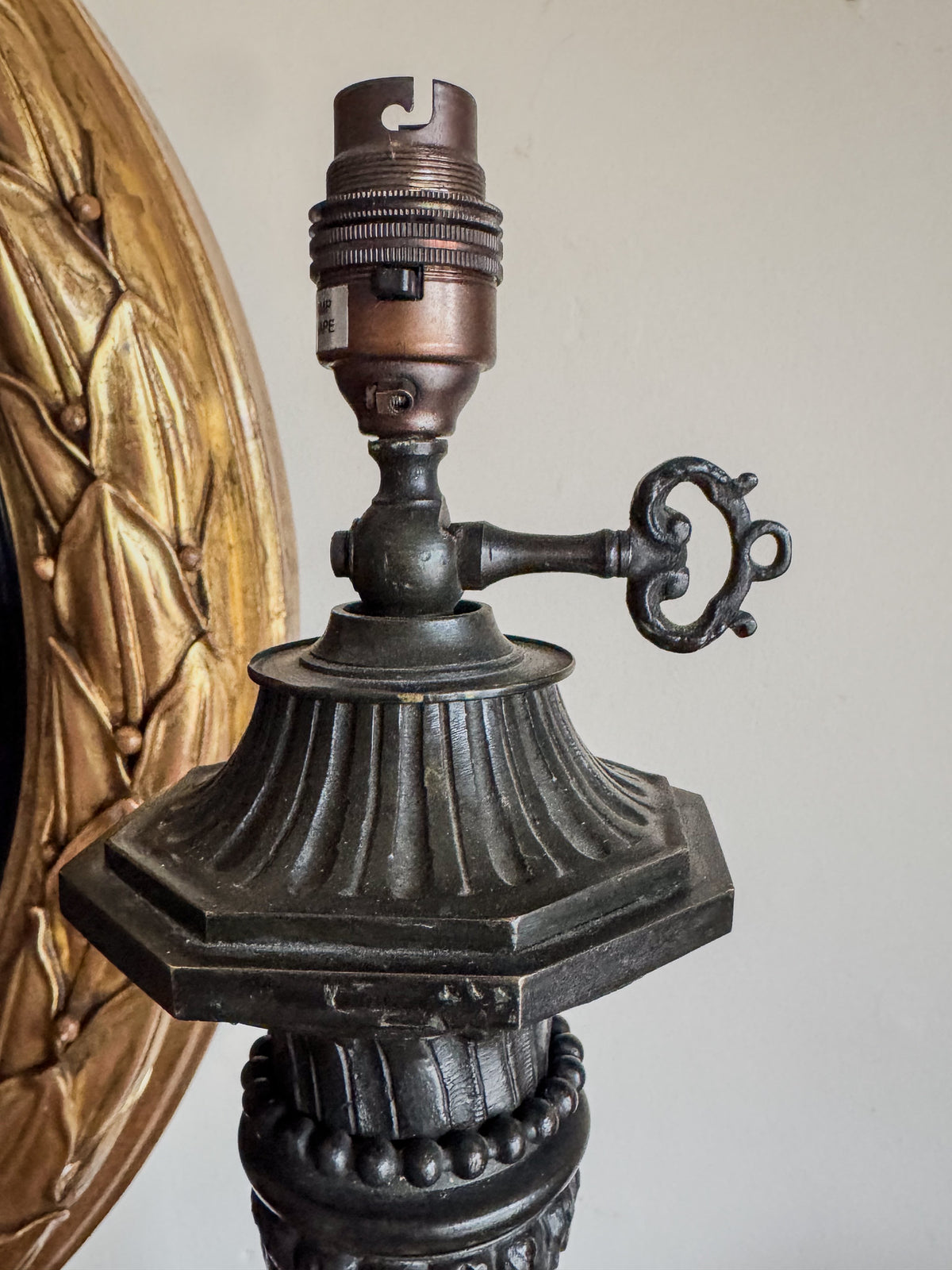 A Regency Bronze Lamp